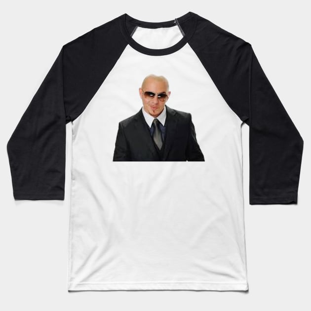 Mr. Worldwide Baseball T-Shirt by Biscuit25